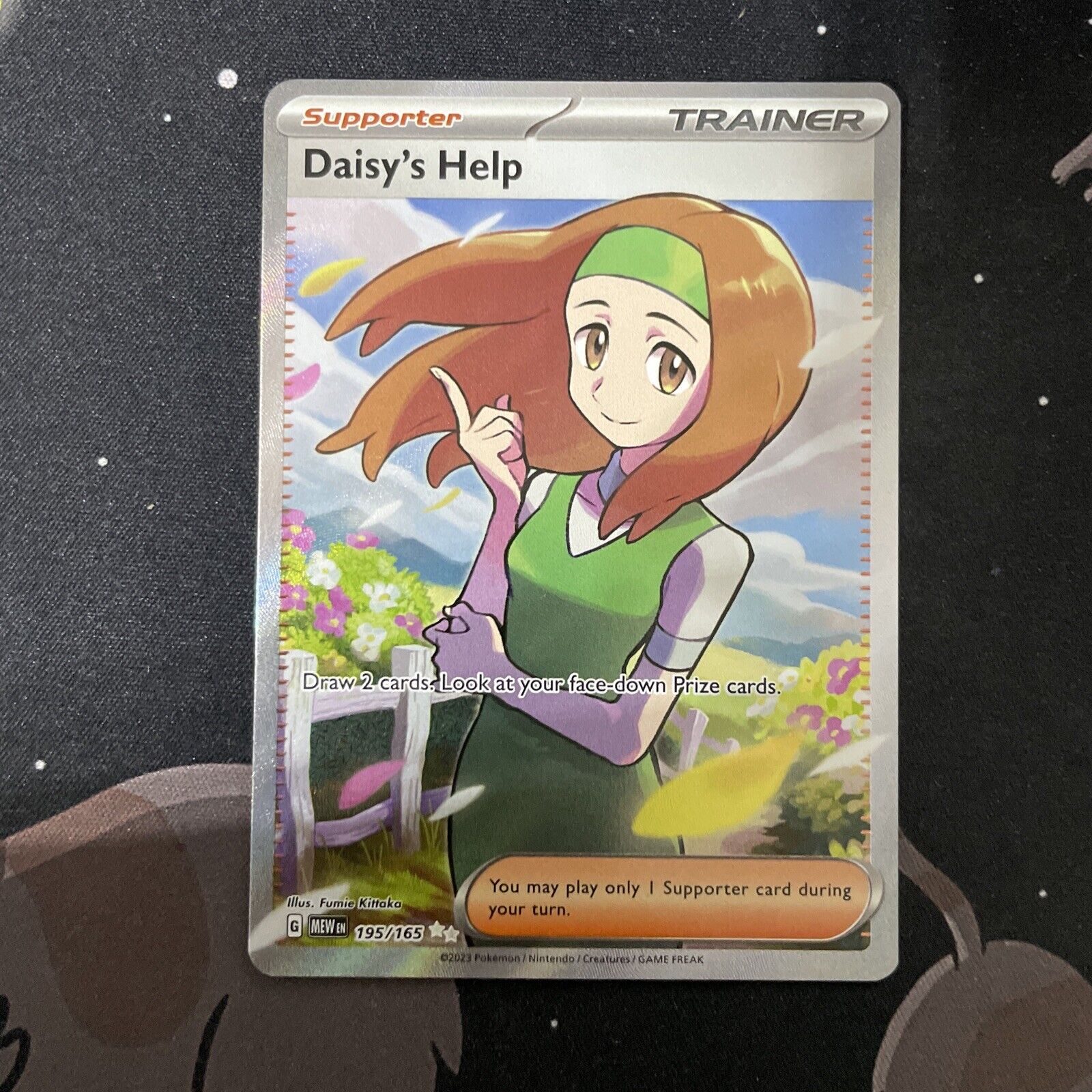 Daisy\'s Help 195/165 Pokemon 151 Full Art Trainer Pokemon Card