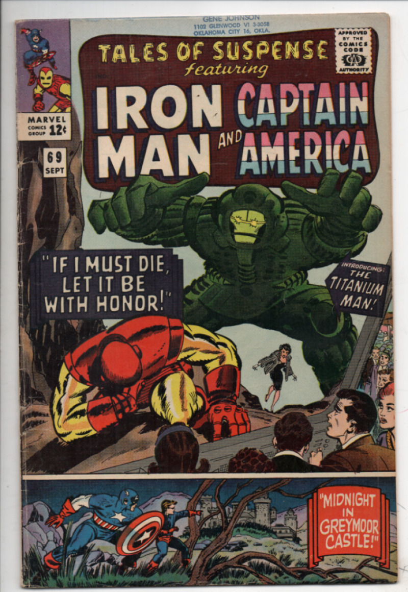 TALES of SUSPENSE #69, VG+, Iron Man, Captain America, 1959, 1st Titanium Man