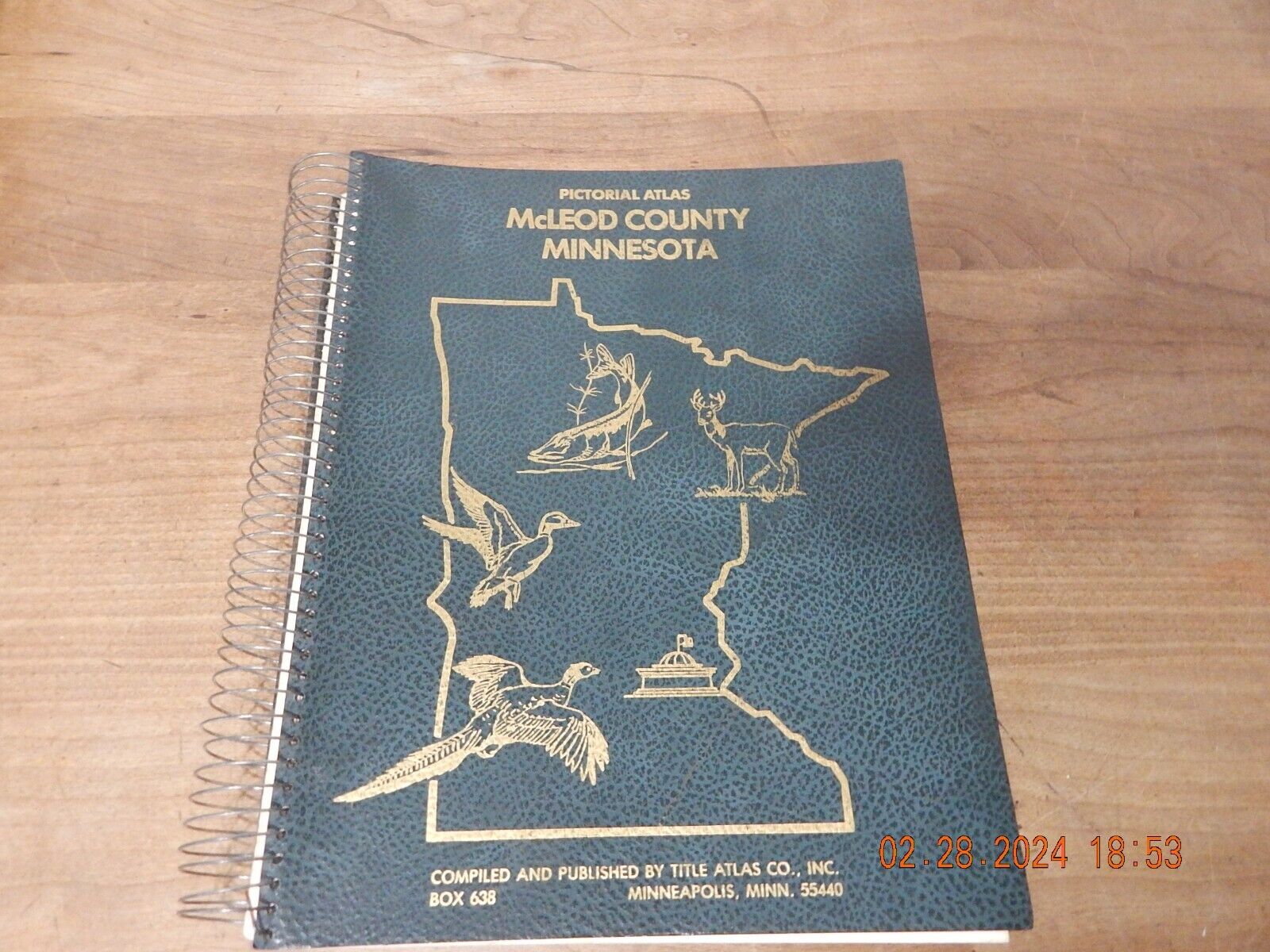 TITLE ATLAS BOOK PICTORIAL ATLAS MINNESOTA COUNTY MCLEOD 1979