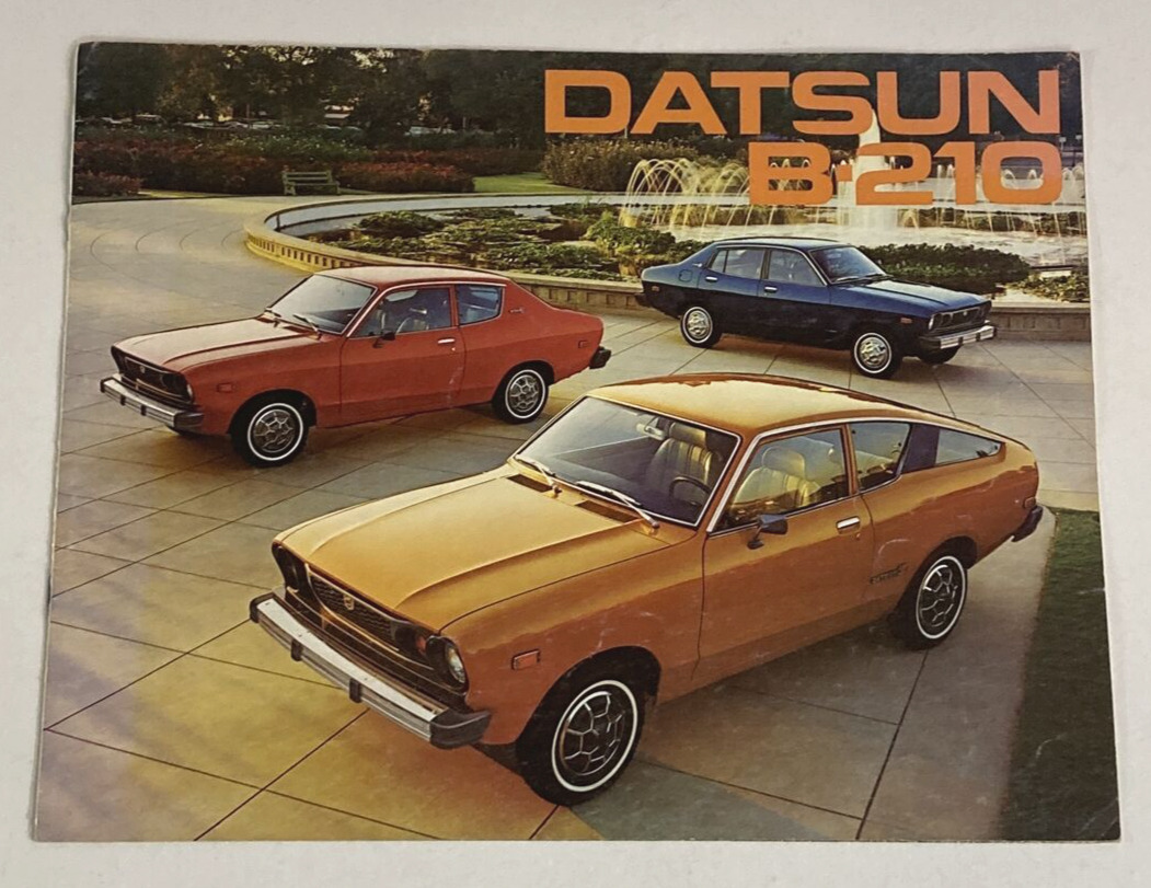 1977 Datsun B-210 B210 Vintage Original Car Sales Brochure Catalog