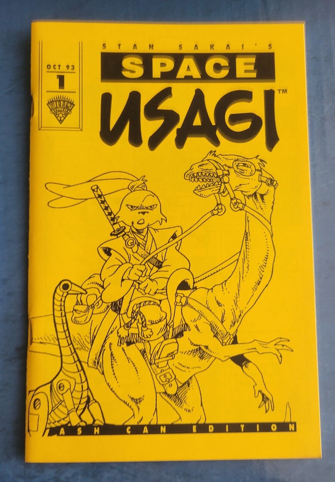 SPACE USAGI #1 ASHCAN Comic Book (NM+) Stan Sakai 1993 SIGNED w DRAWING - RARE