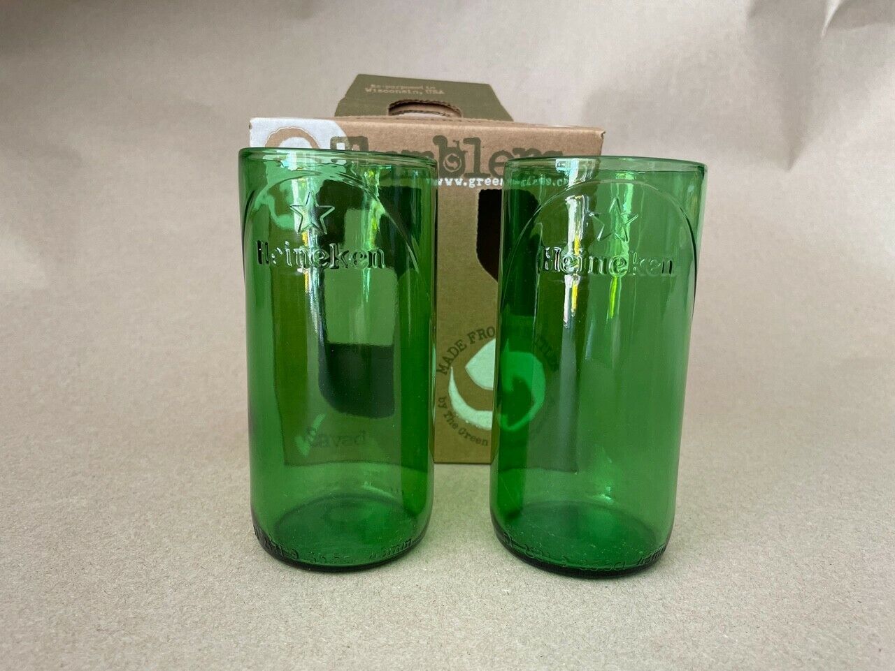 Heineken Glass Tumbler reproduced from Beer Bottle 5