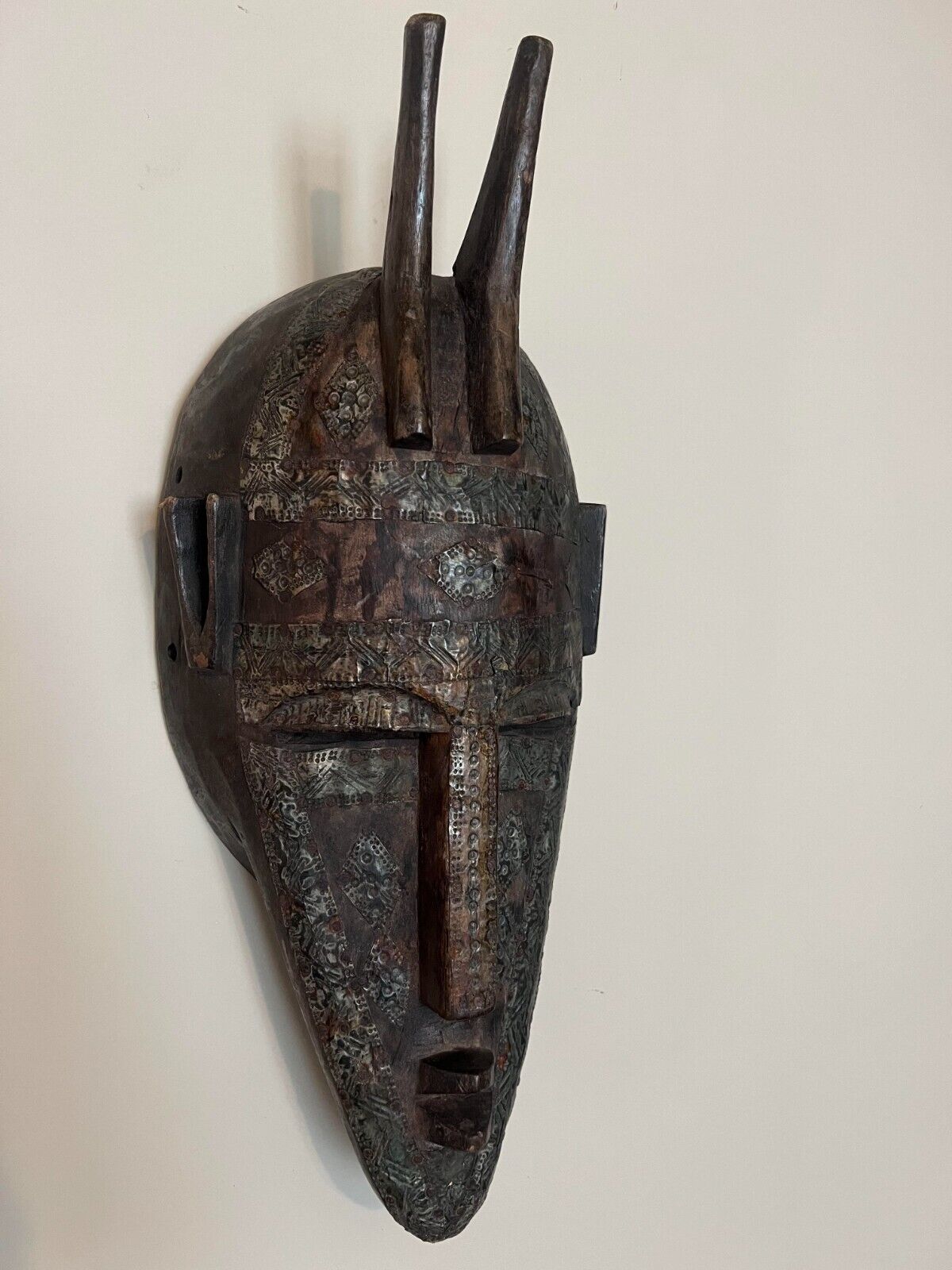Hand Carved African Bambara mask, Mali 21\