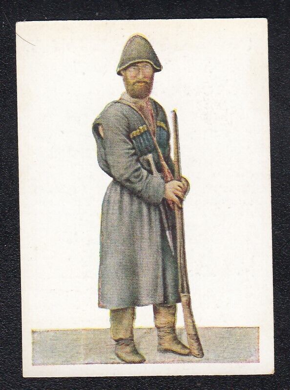 Vintage 1932 Ethnic Peoples Card Ossetians Ossetes Ossetia