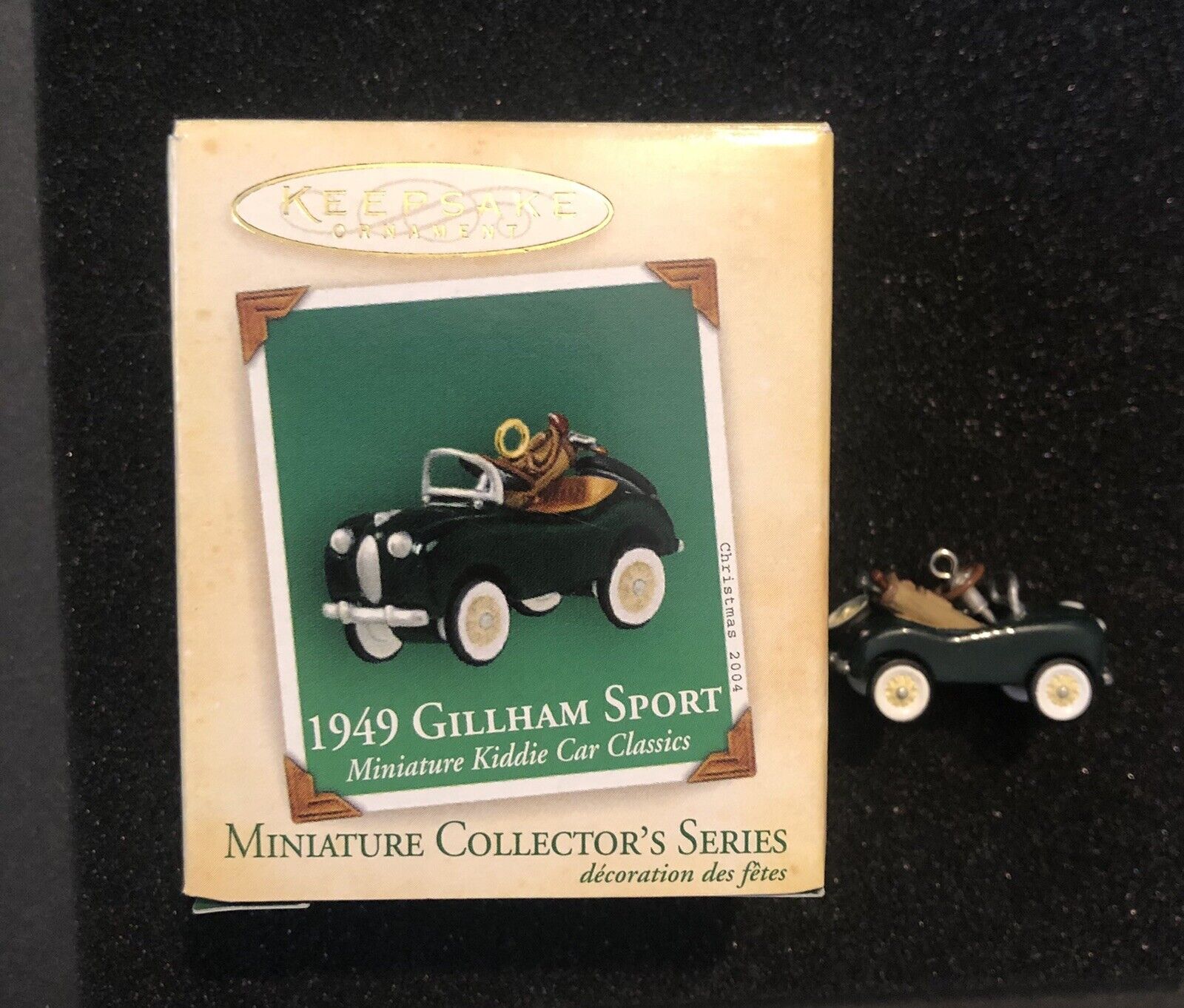 Hallmark Christmas Ornament Miniature Collectors Series 1949 Gillham Sport Car