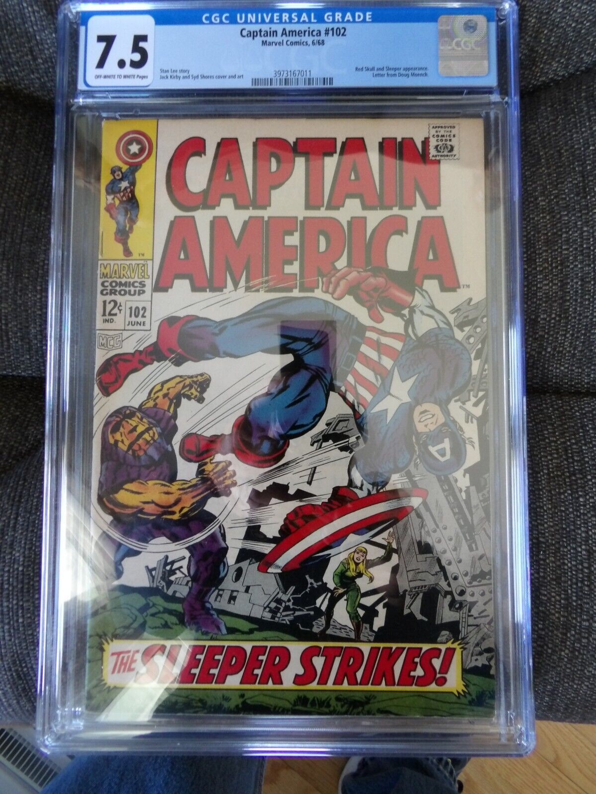 Captain America #102 CGC 7.5