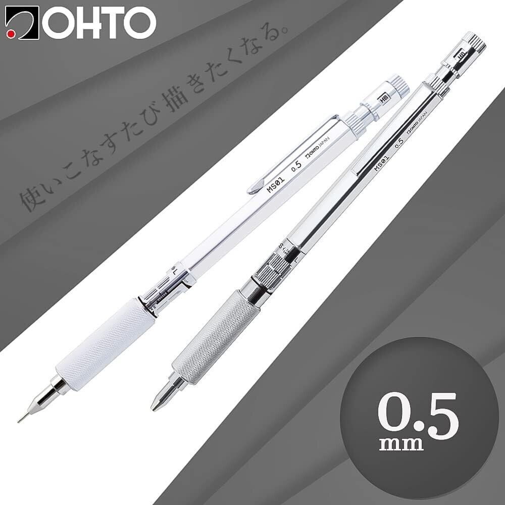 auto mechanical pencil 0.5mm MS01-SP5-SV OHTO Made In Japan New