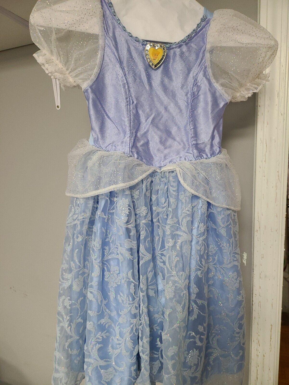 Girls Disney Store Cinderella Gown Dress Costume Size XS 4/5