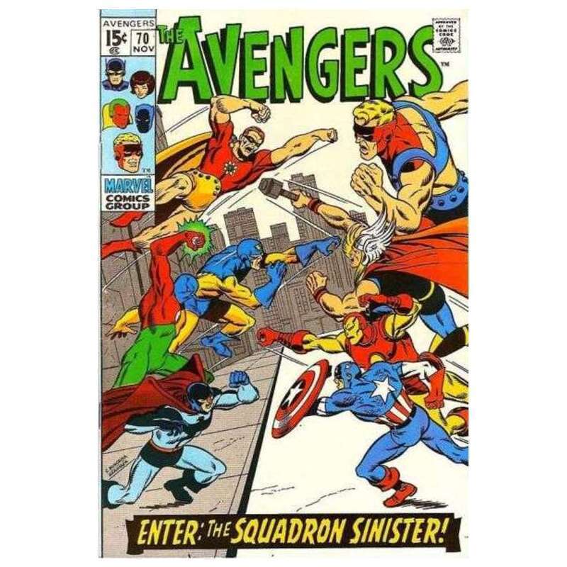 Avengers (1963 series) #70 in Very Fine minus condition. Marvel comics [x'