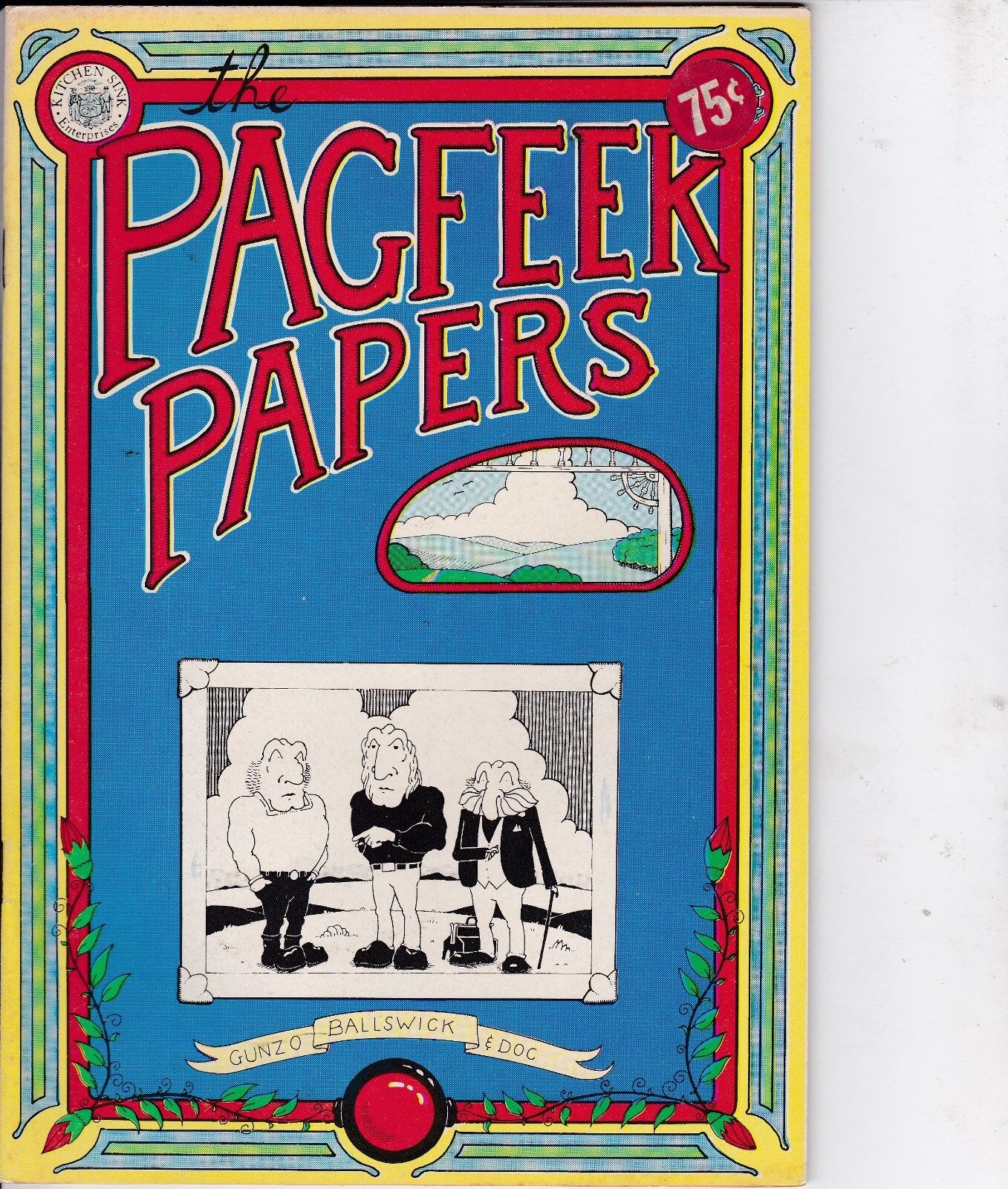 THE PAGFEEK PAPERS-1973# 1-UNDERGROUND COMICS