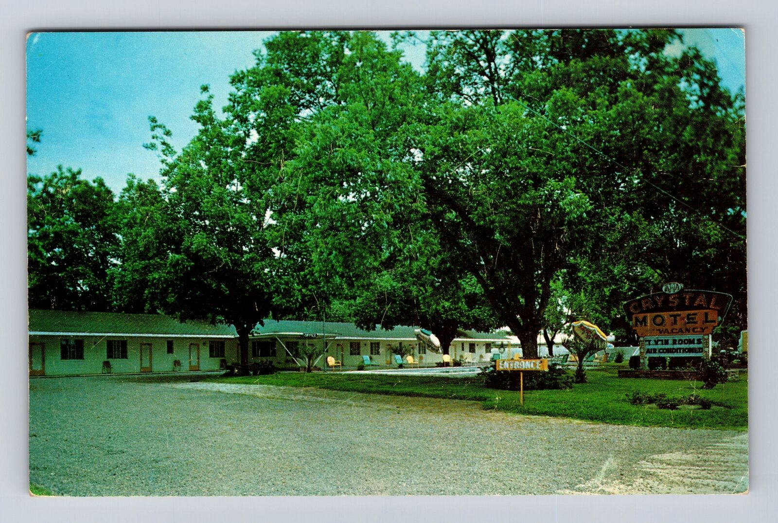 Glennville GA-Georgia, Crystal Motel, Advertisement, Antique, Vintage Postcard