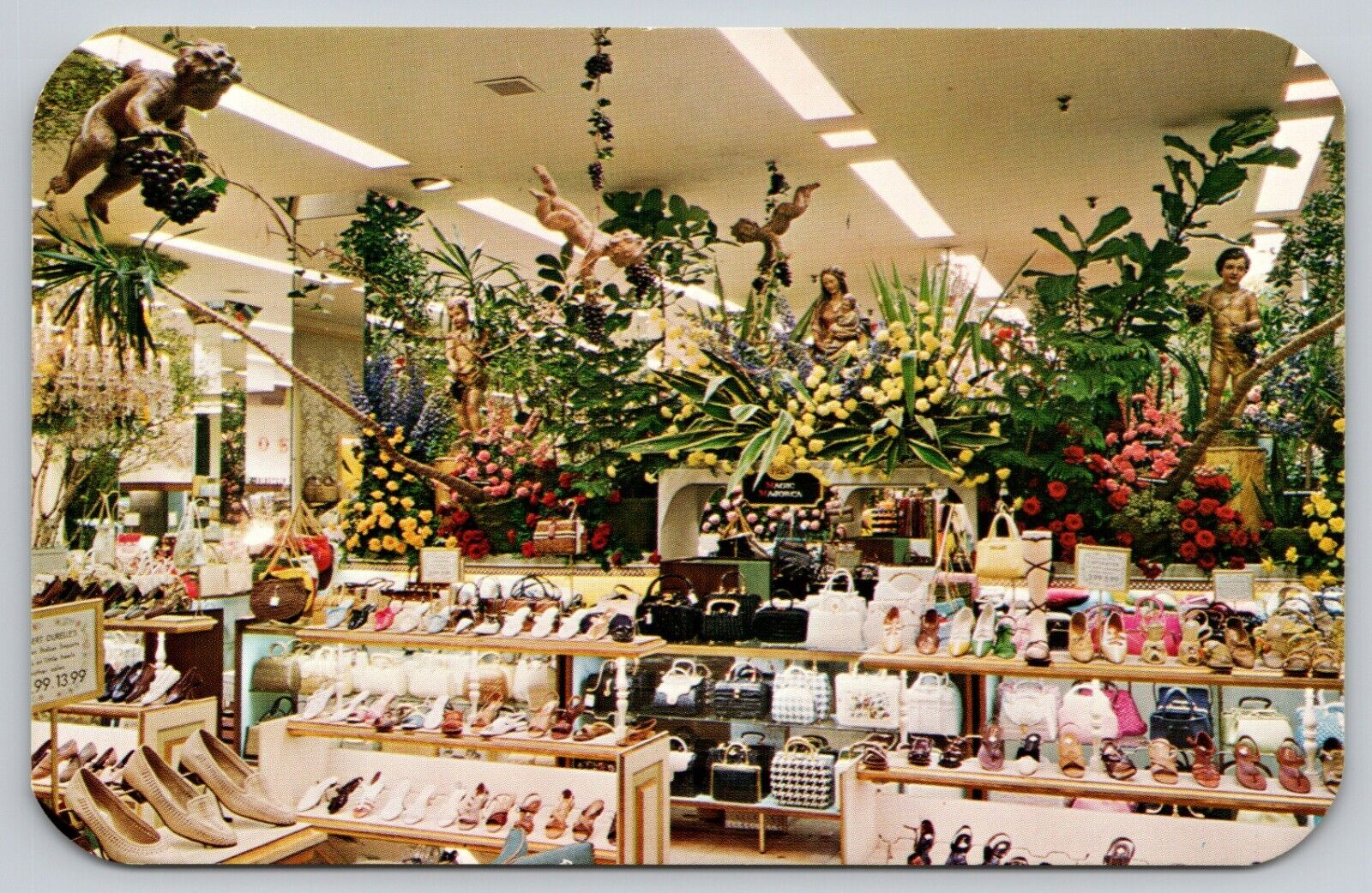 Postcard PA Allentown Hess\'s International Flower Show Department Store UNP B12