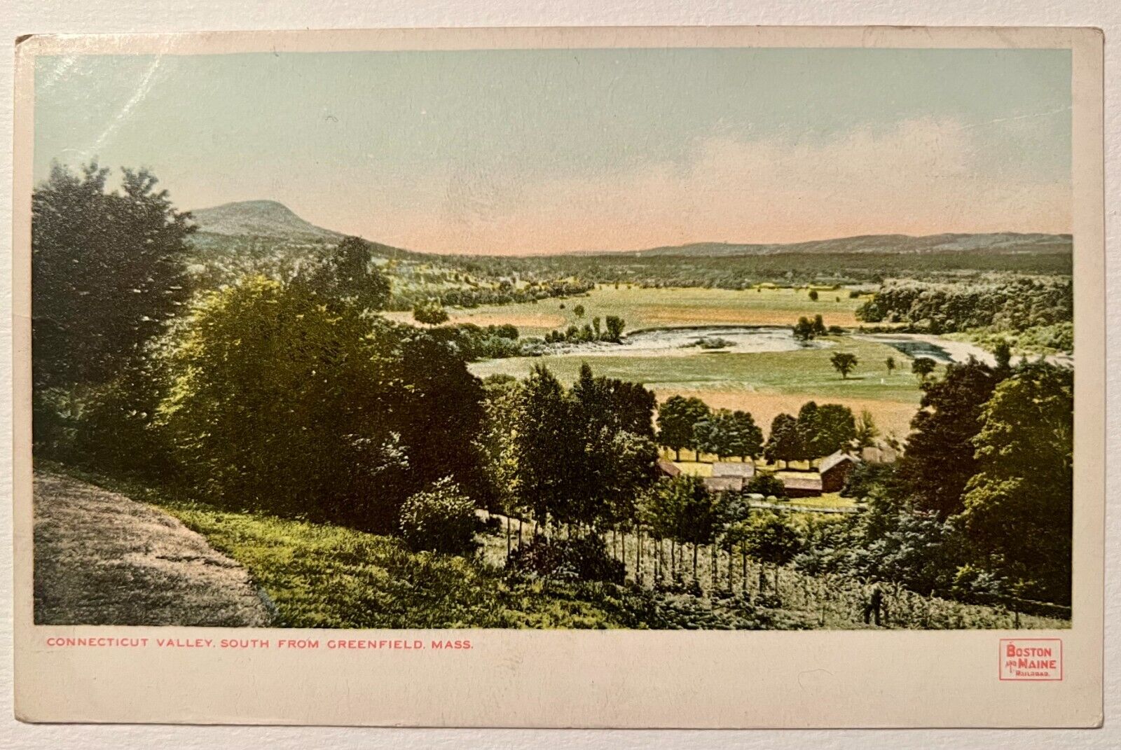 Vintage Postcard - Connecticut Valley South From Greenfield MA - Unposted