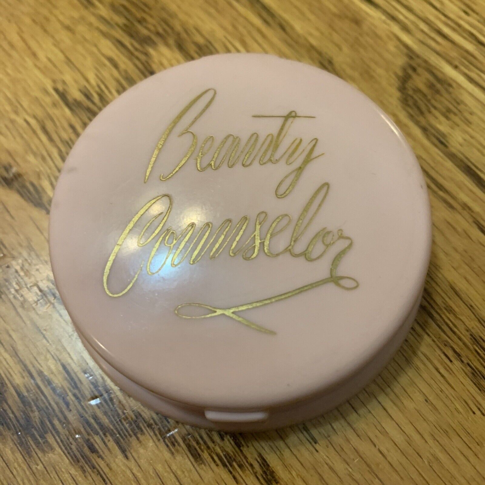 Beauty Counselor Celluloid Compact Pressed Powder Fair Rose Vintage