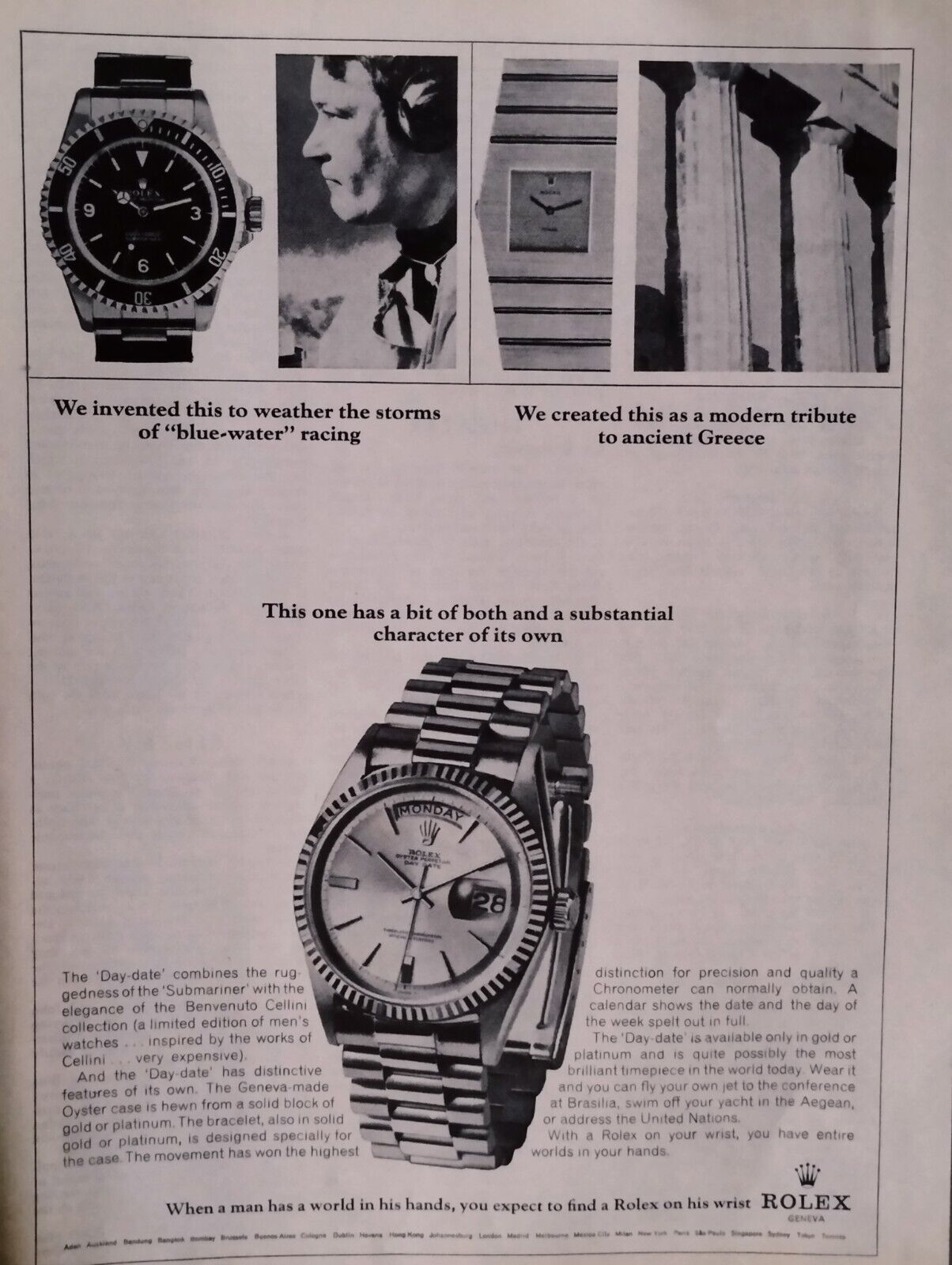 ROLEX vintage watches Print Ad   IIV