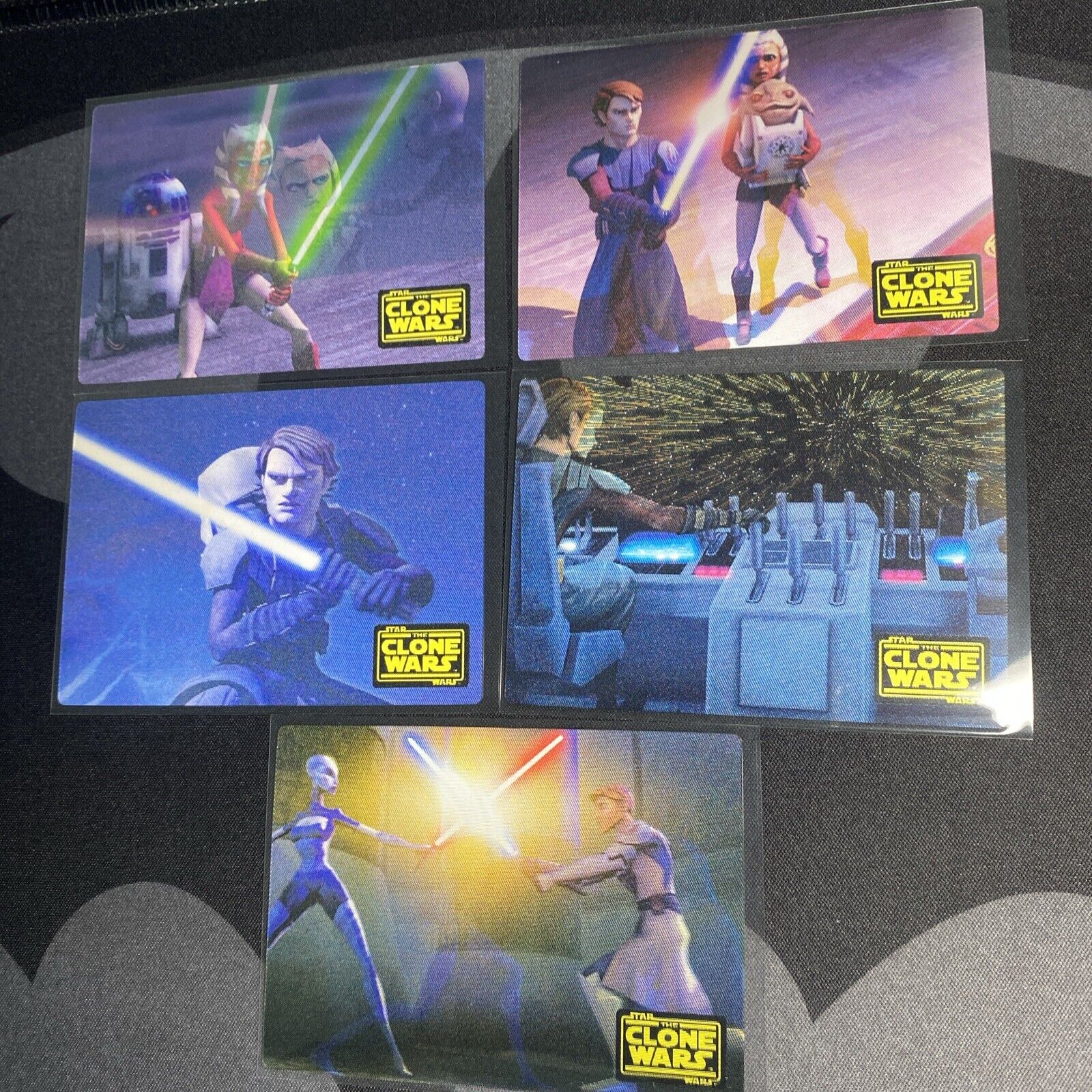 2008 Topps Star Wars: The Clone Wars Motion Card Set 1-5 Set Ahsoka