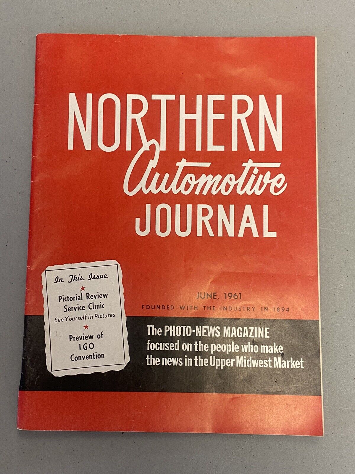 Vintage June 1961 Northern Automotive Journal - Pictorial Review Service Clinic