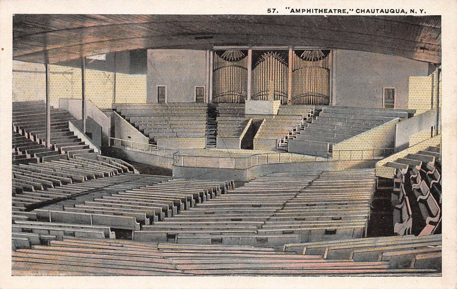 Amphitheatre, Chautauqua, New York, Postcard, Unused 