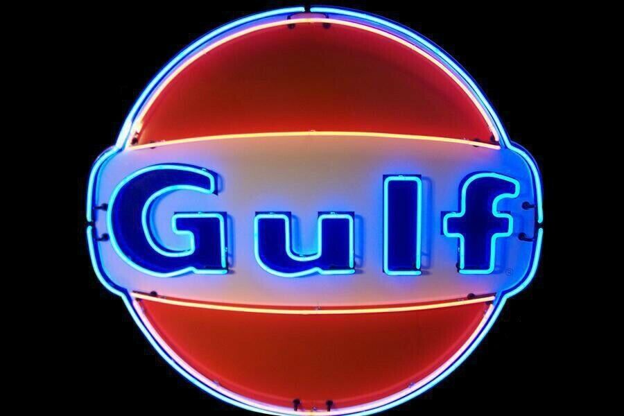 New Gulf Gasoline Neon Light Sign 24\
