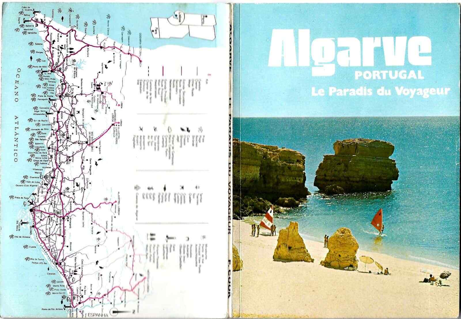 1970s Original Tourist Brochure Algarve Portugal Sea Beach Vintage Atlantic
