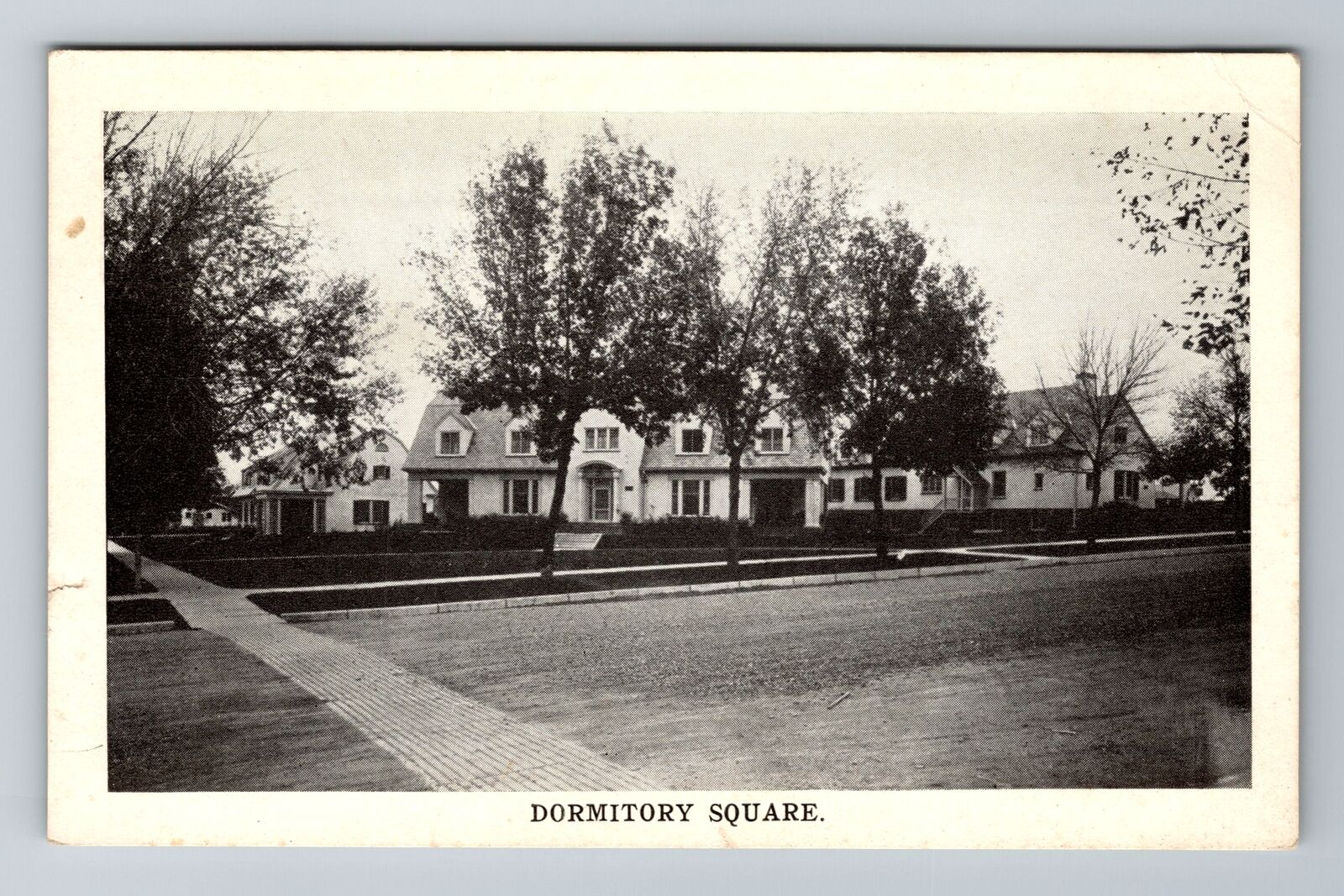 Greeley CO- Colorado, Dormitory Square, State Teachers College, Vintage Postcard