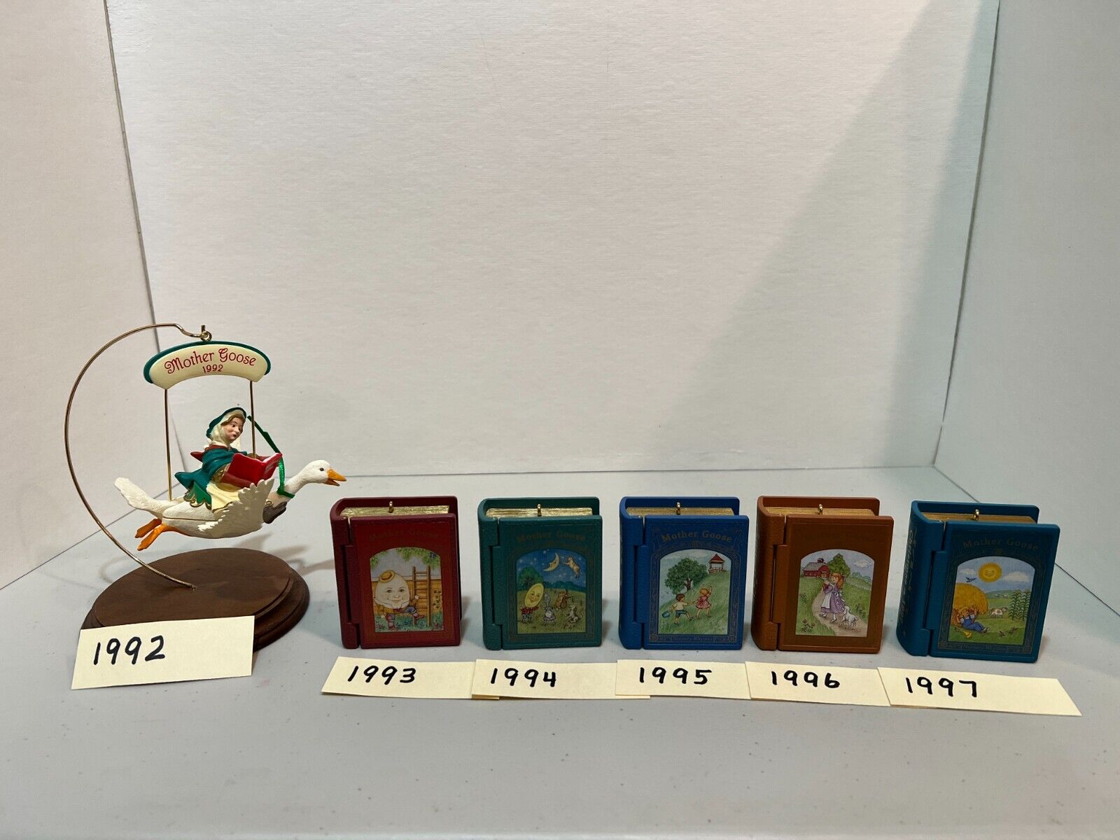 Hallmark Mother Goose Books and One Extra Ornament