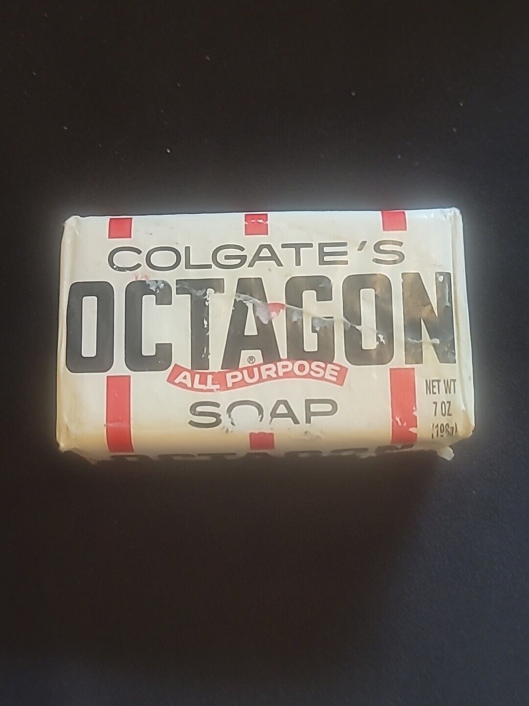 NOS Vintage Colgate's Octagon All Purpose Soap Bar 7 oz Colgate-Palmolive