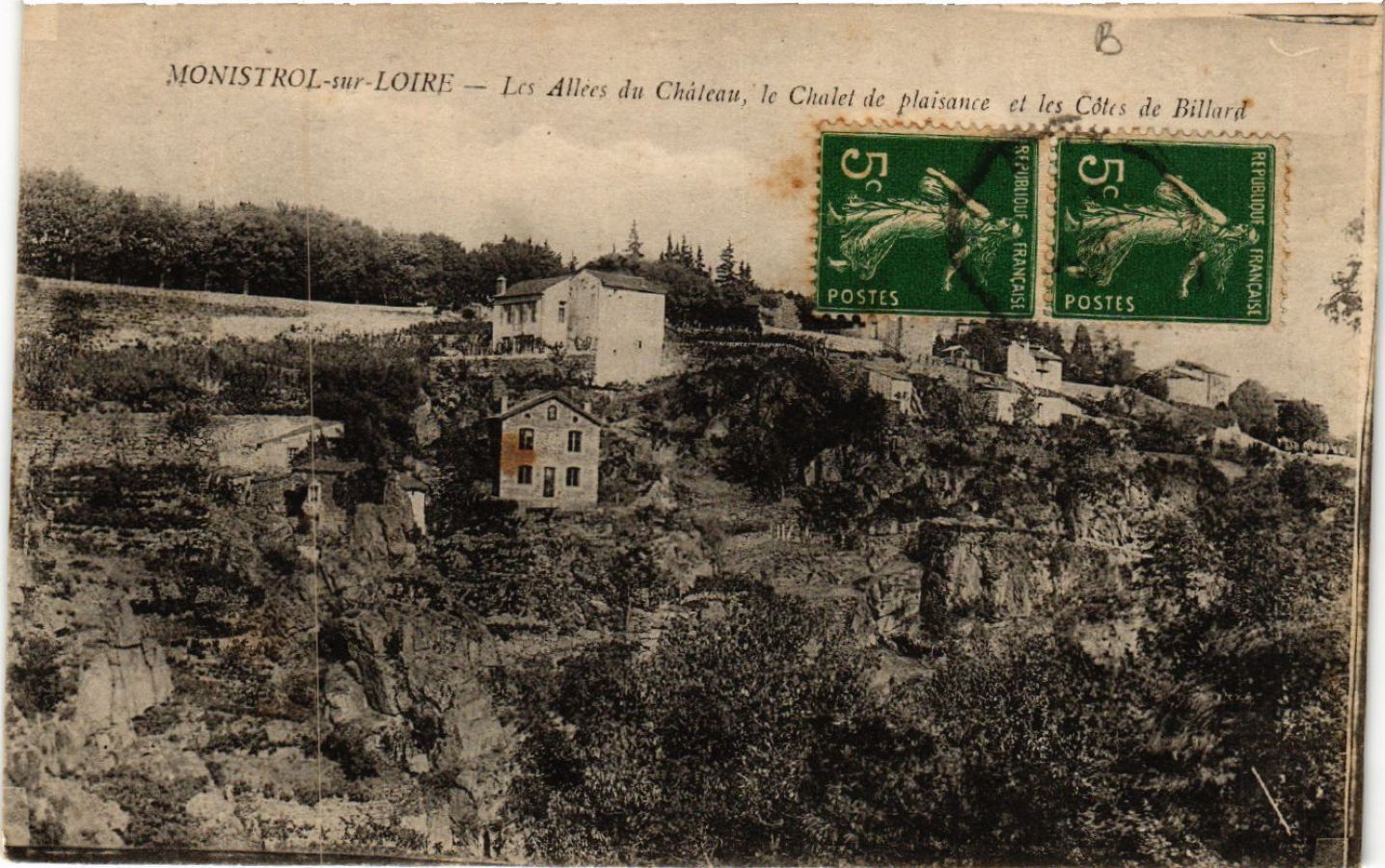 CPA AK MONISTROL-sur-LOIRE - Les Allées du Chateau le Chalet de (517327)