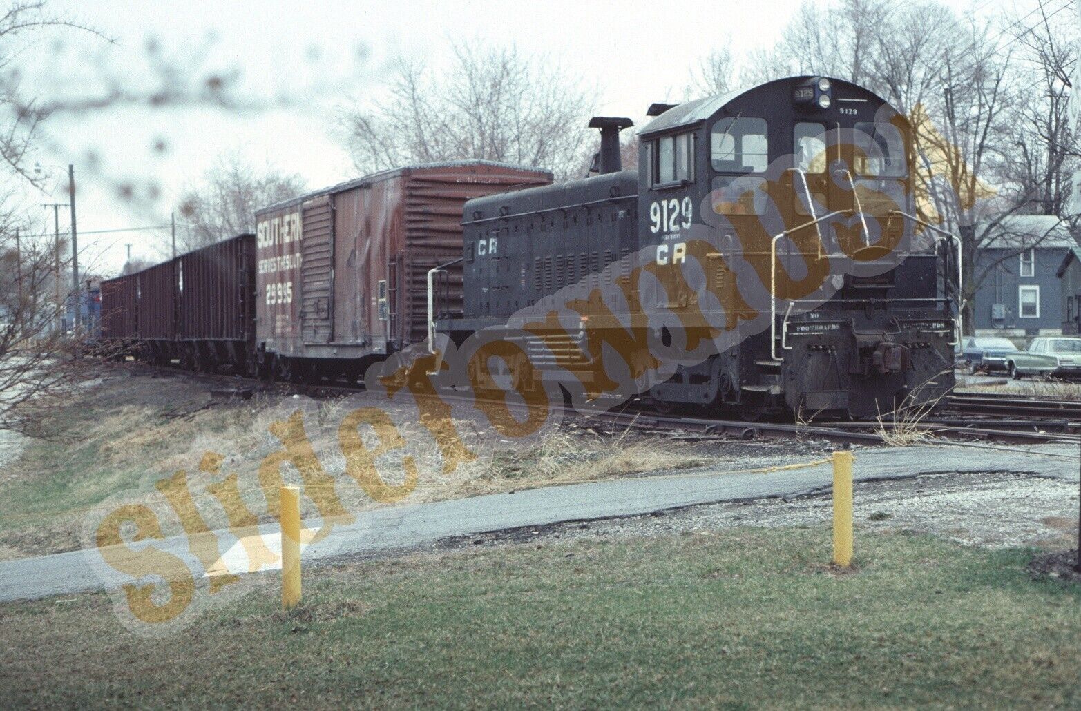Vtg 1981 Train Slide 9129 CR Conrail Engine X1T066