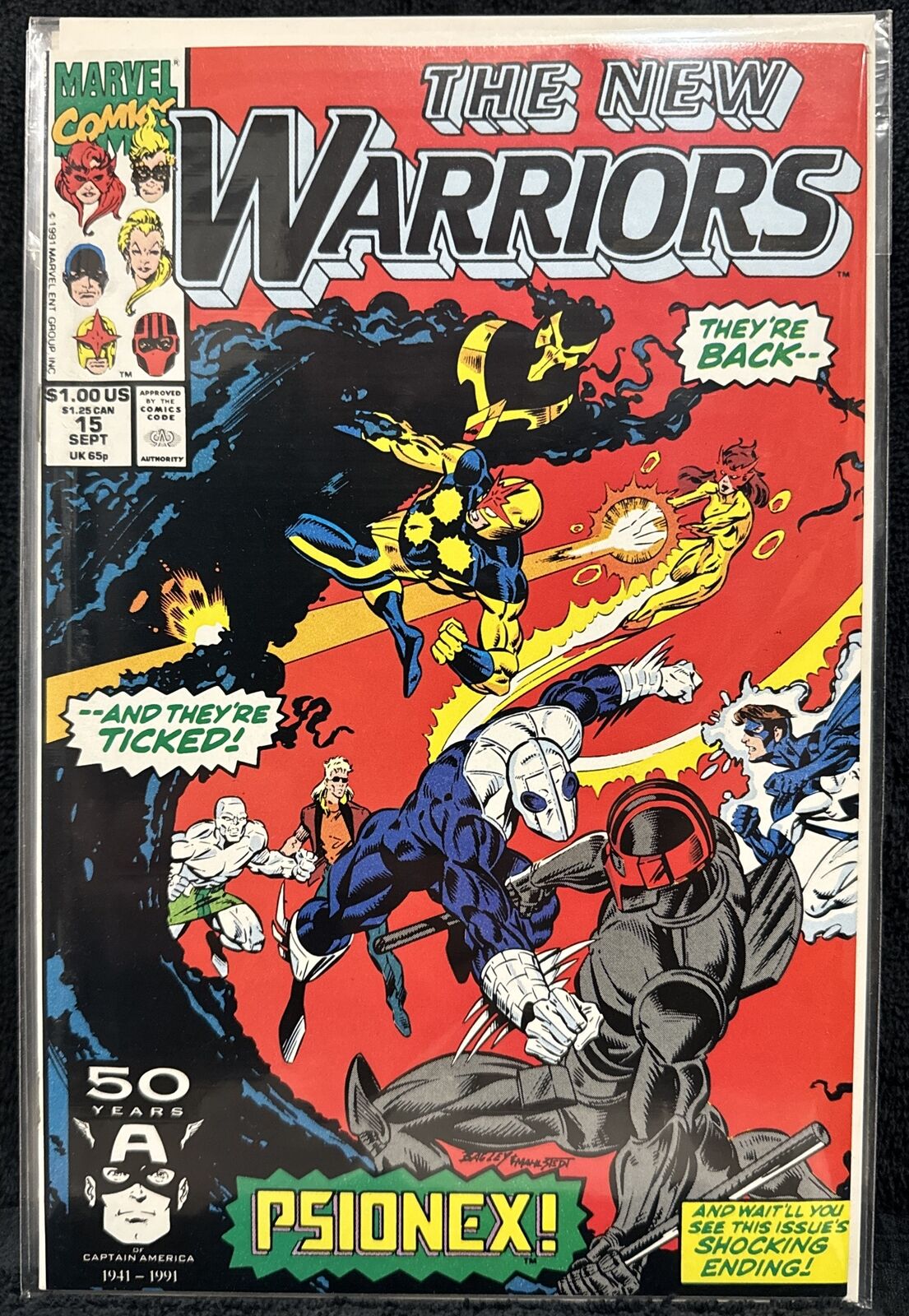 The New Warriors #15 (Marvel 1991) NM