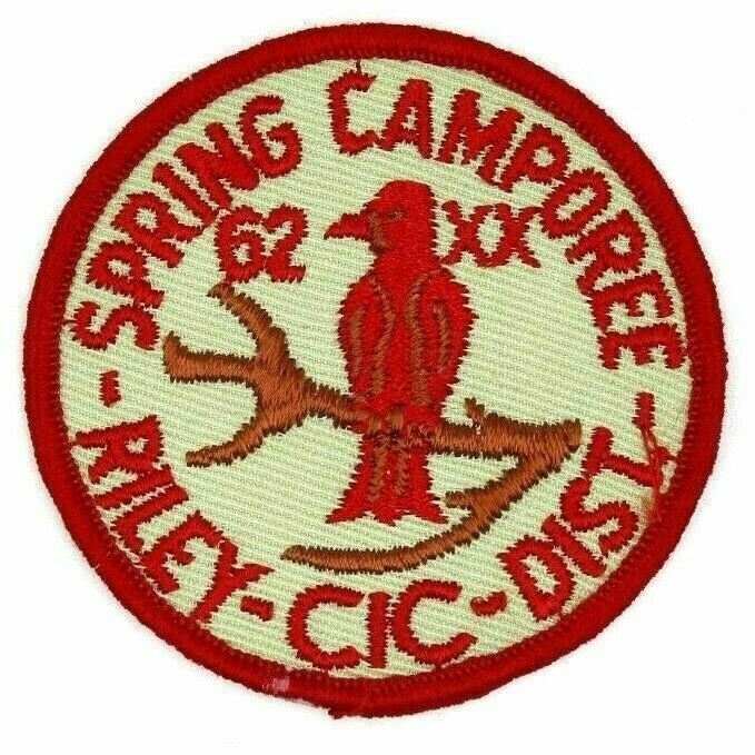 1962 Spring Camporee Riley District Central Indiana Council Patch Boy Scouts BSA