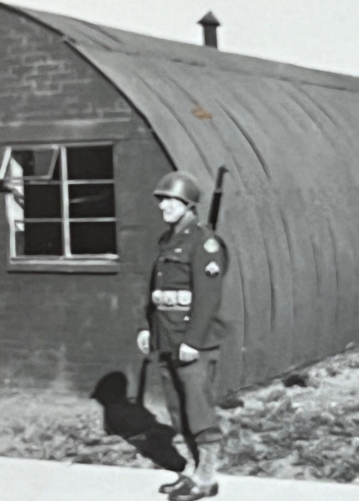 WWII US Military Man Otto Schmidt Snapshot Photograph 2.5 x 2