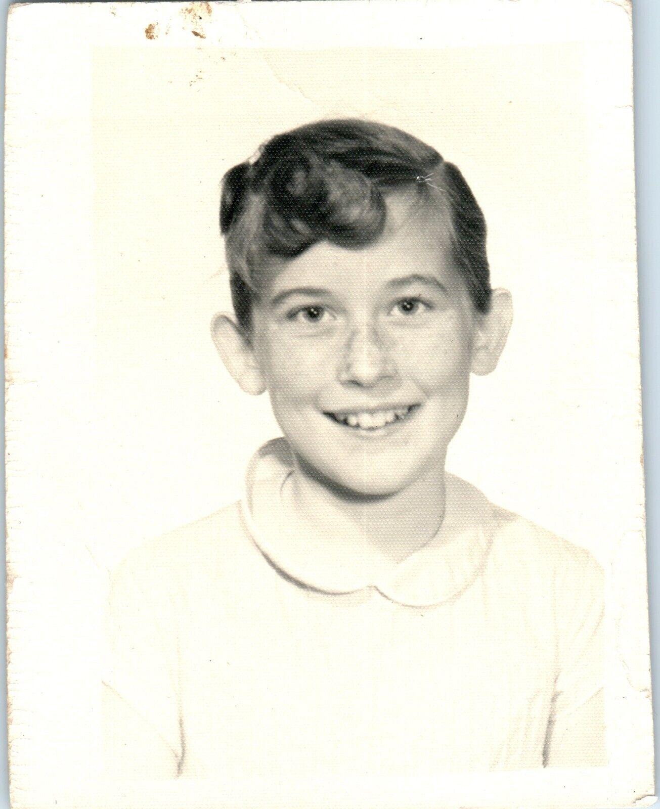1959 Cape Cod Young Boy Freckles Portrait School Unique Vintage Photo