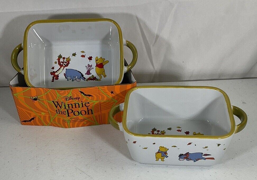 Disney Winnie The Pooh & Friends Fall Leaves Mini Baking Loaf Pans Set Of 2