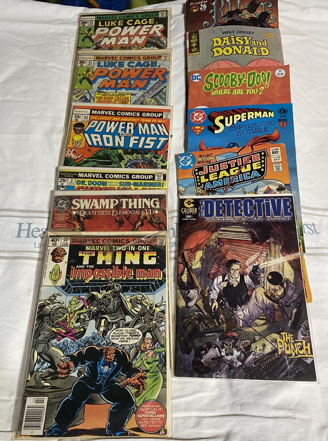 Vintage Comic Lot DC Marvel Caliber [1979-2000] Mixed Lot Of 12 Comic Books Read
