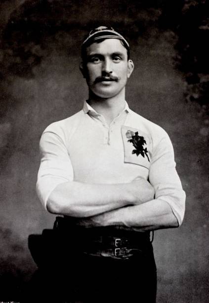 Football Circa 1896 Portrait Of J T Toothill Bradford Captain Old Photo