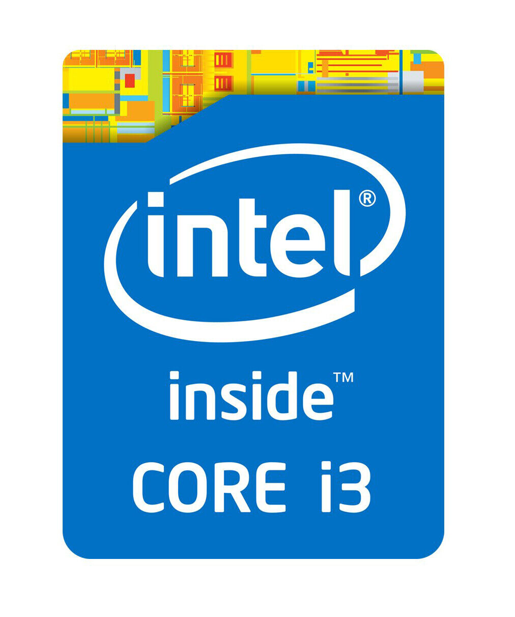 50PCS  Intel Core i3 Blue Sticker Case Badge Genuine USA Lot Wholesale OEM