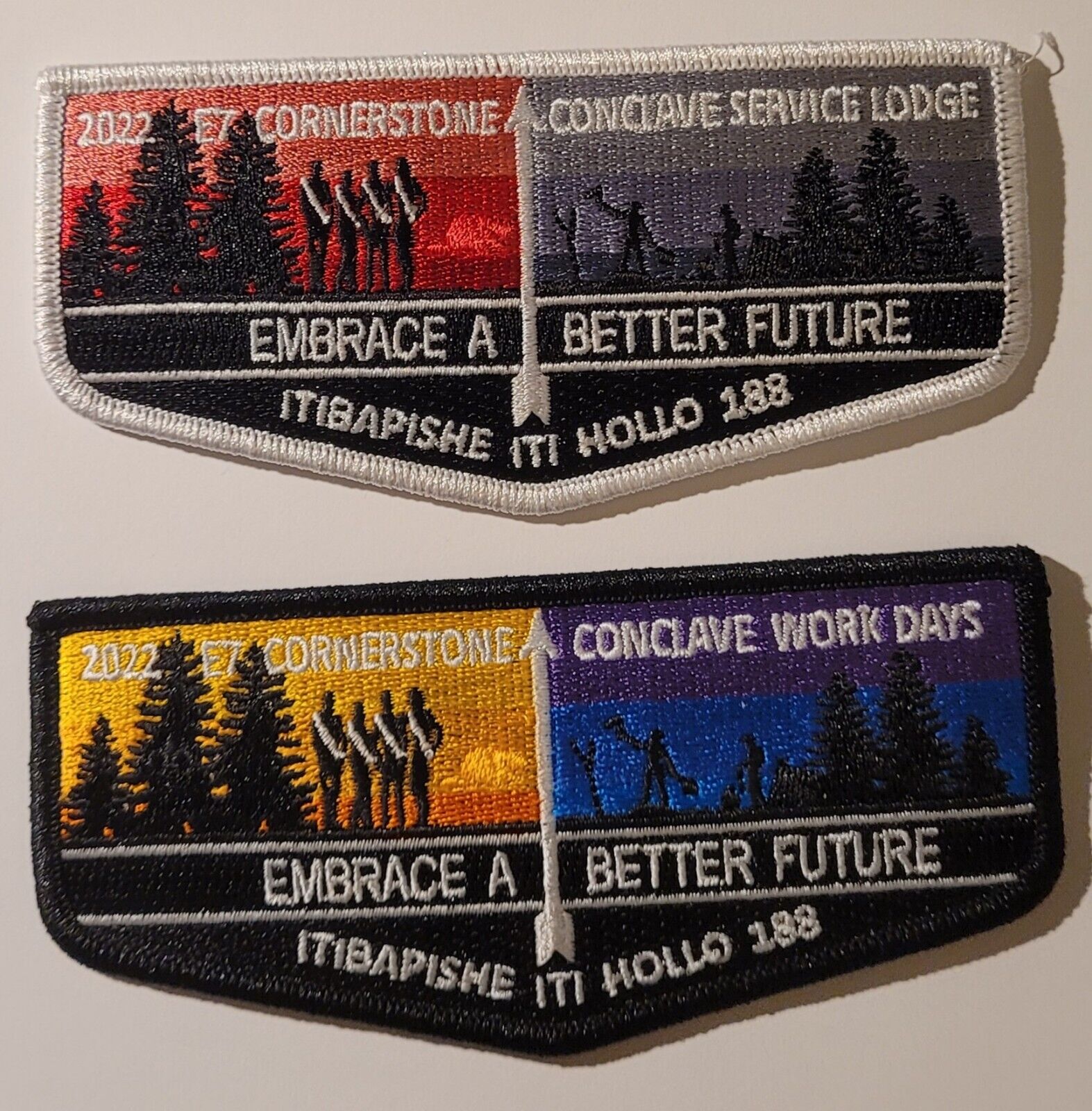 2022 Cornerstone Conclave Work Days And Service Lodge Flaps Issued By Itibapishe