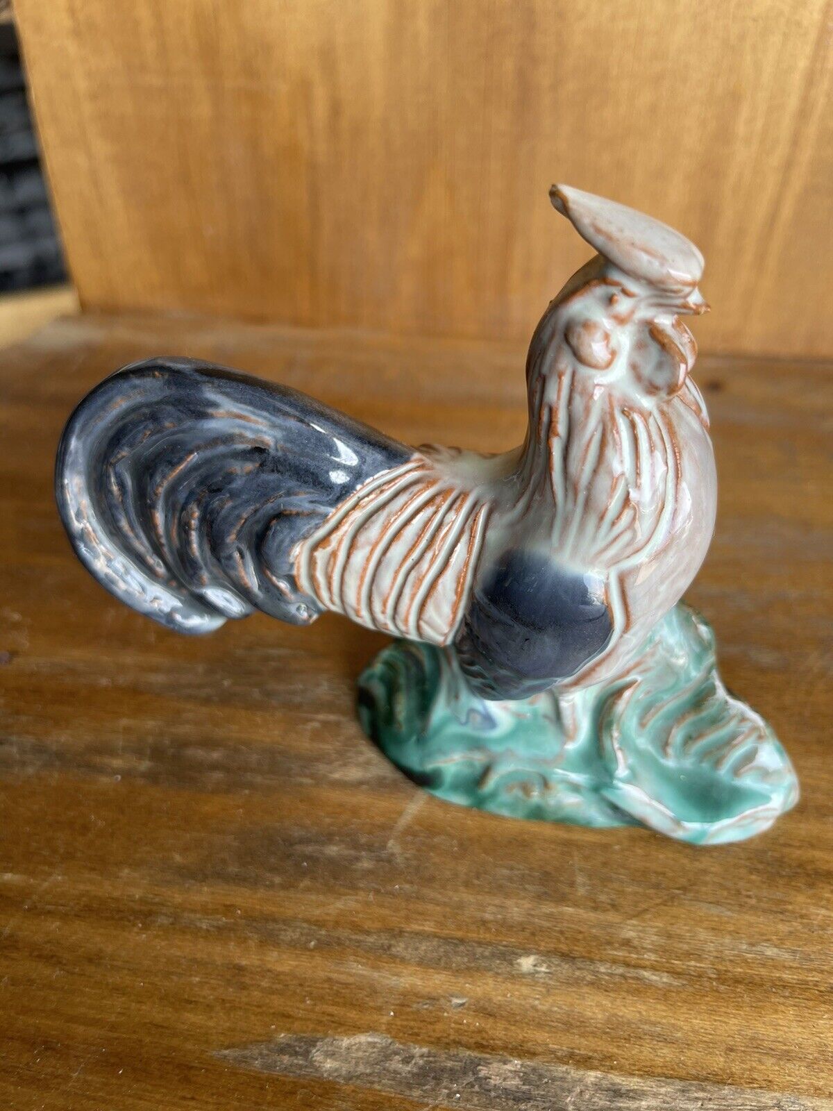 Rooster, Country Decor, Vintage Ceramic Rooster Figurine