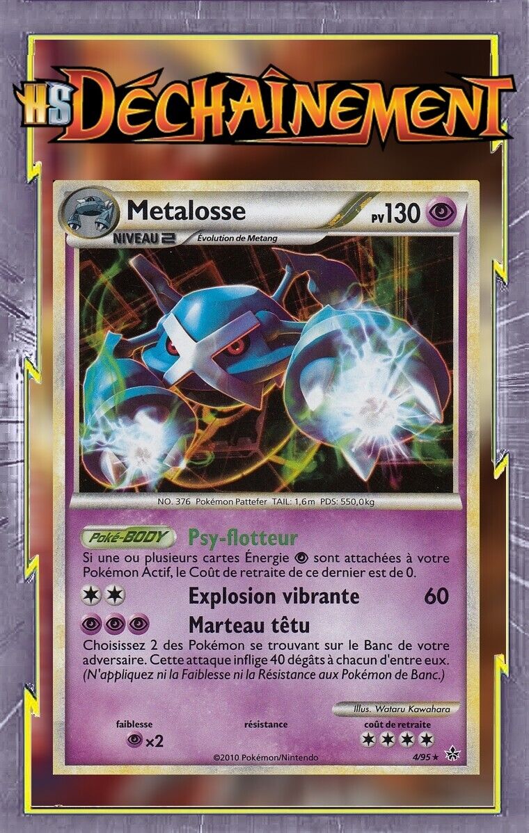 Metalosse Holo - HS02:Unleashing - 4/95 - French Pokemon Card
