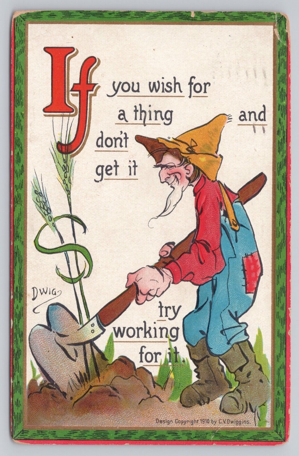 Comic Postcard DWIG, If Series: You Wish For A Thing And Don\'t Get It, Try...