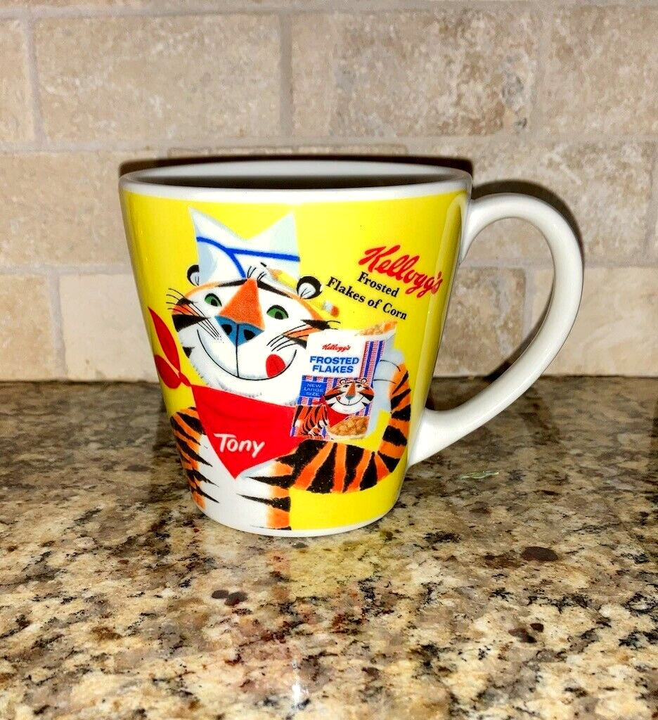 2008 Kellog’s Frosted Flakes TONY THE TIGER Coffee Mug By Vintage 12oz. 4” Tall