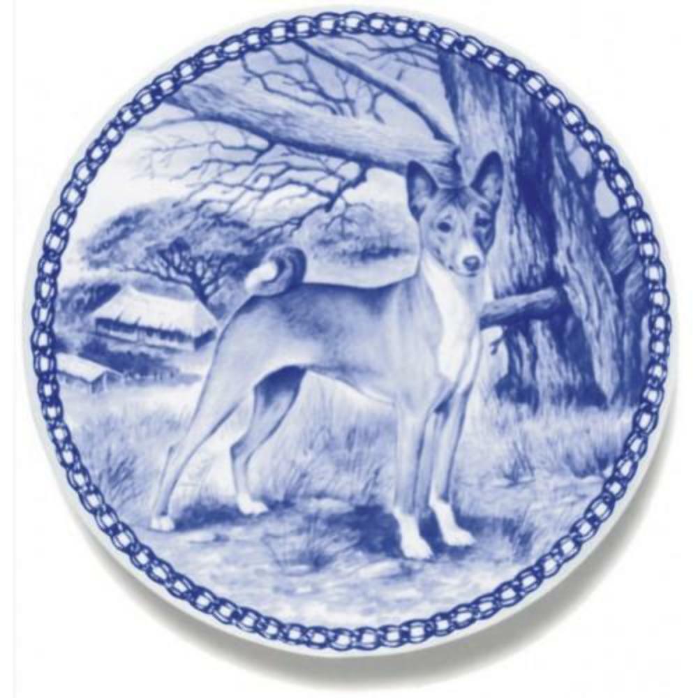 Basenji - Dog Plate made in Denmark from the finest European Porcelain