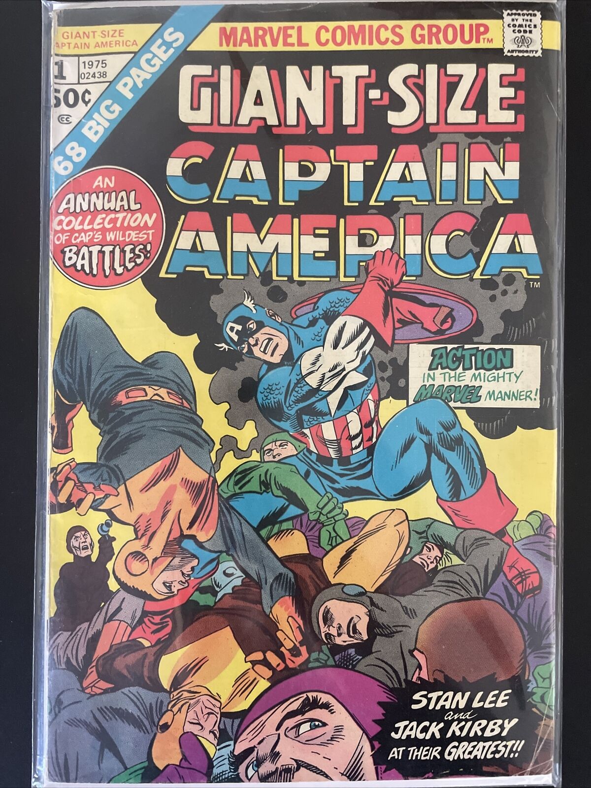 Giant-Size Captain America #1 (Marvel) Origin & 1st Silver Age Solo Story Kirby