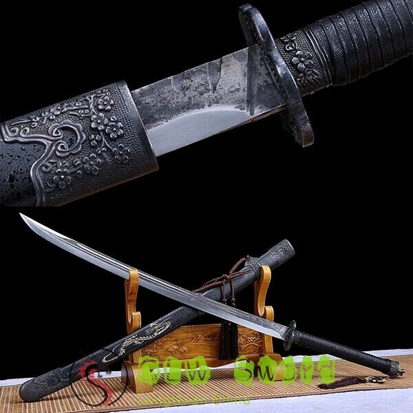 Outdoor Broadsword Sword Katana Strong Sharp Sharp Spring Steel Blade Full Tang