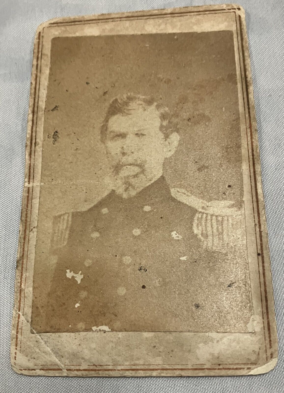 Confederate General W. J. Hardee CDV, original