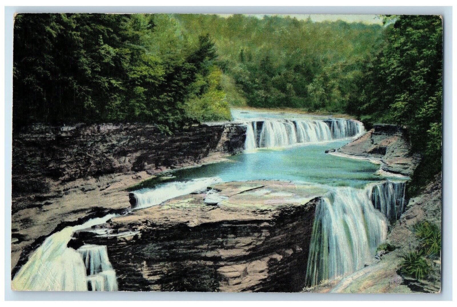1954 Lower Falls Letchworth State Park, P.O. Castile New York NY Postcard