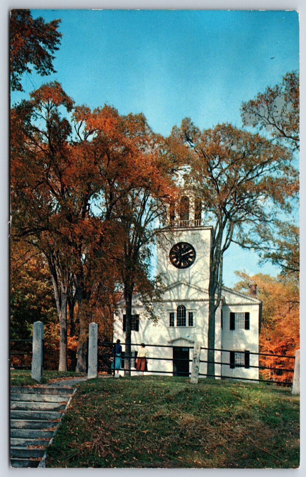 Postcard The Church On The Hill Dedicated In 1806, Lenox, Massachusetts Unposted