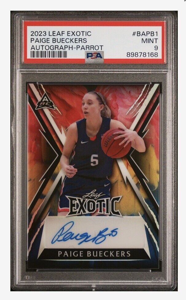 LEAF EXOTIC MULTISPORT YOUNG STARS PAIGE BUECKERS ROOKIE RC CAR /4 PSA 9