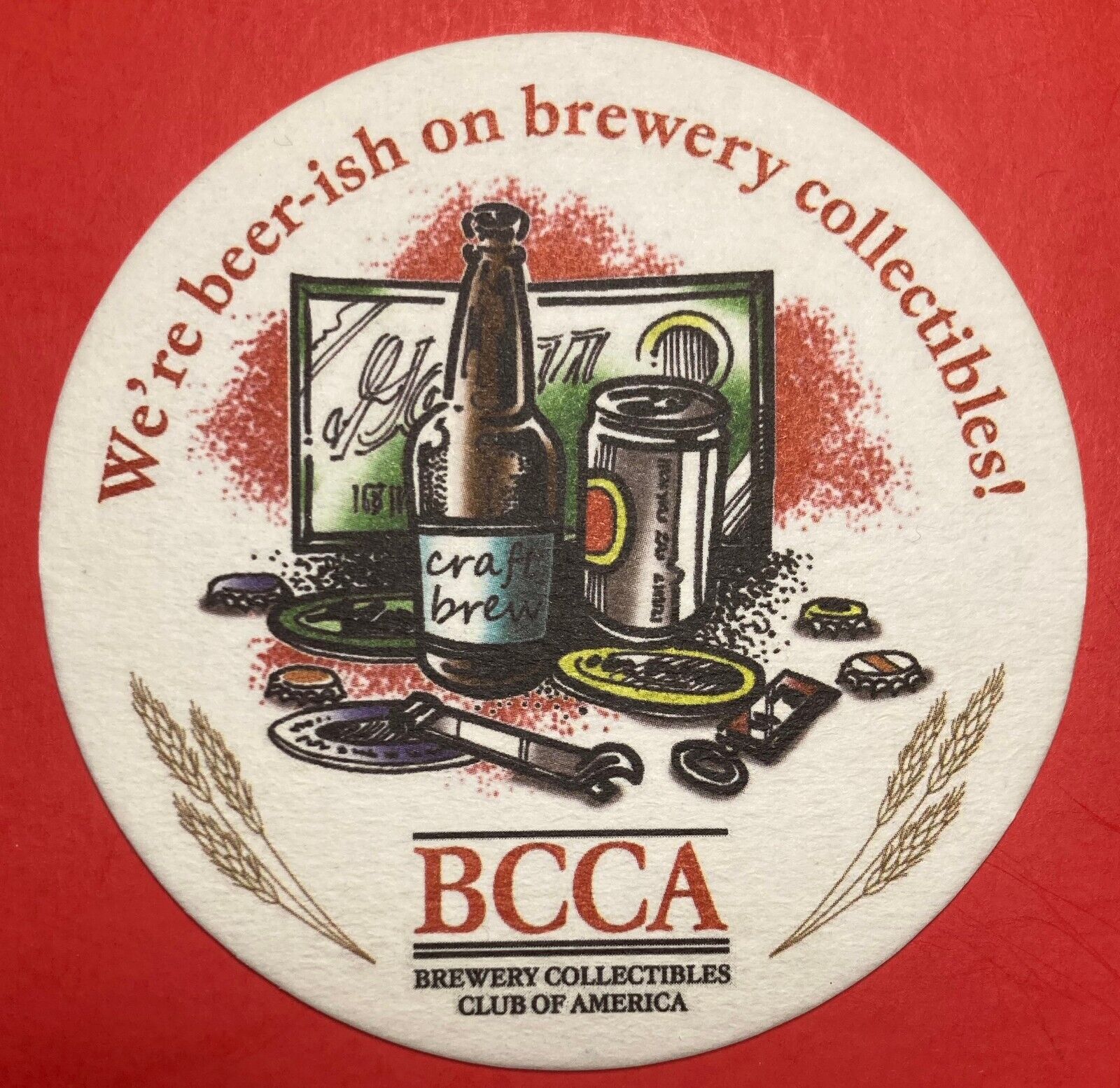 BCCA BREWERY COLLECTIBLES CLUB OF AMERICA 4 INCH round Beer COASTER